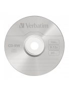 VERBATIM CD-RW lemez, újraírható, SERL, 700MB, 8-12x, 1 db, normál tok, VERBATIM