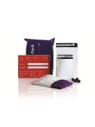 Futártasak C4, 240x325 + 50 mm. szilikonos záródás 100 db/csomag Coex Fehér/Fekete