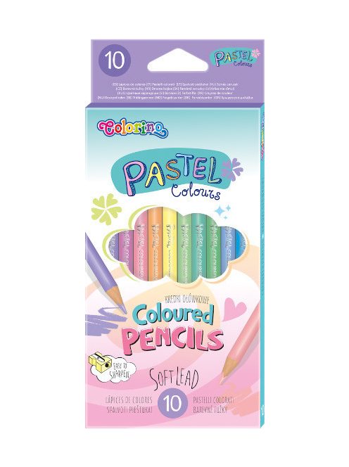 Színes ceruzakészlet 10 db-os, Colorino, pasztell