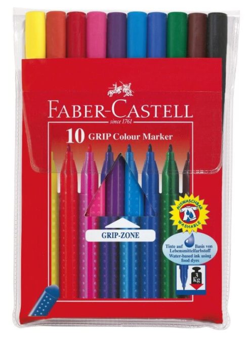 Filctoll készlet 10 db-os, Faber-Castell Grip