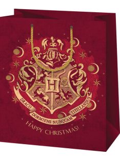   Karácsonyi ajándéktáska 23x18x10cm, közepes, Harry Potter Happy Christmas