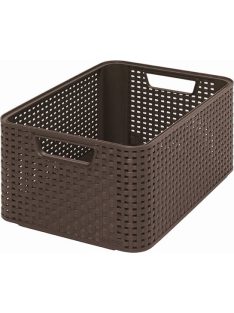   CURVER Rattan hatású kosár, 18l, sötétbarna, CURVER "Style M"