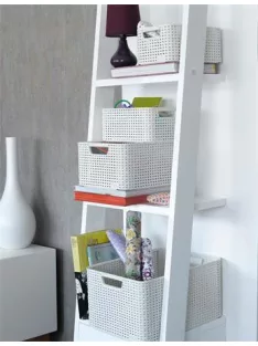   CURVER Rattan hatású kosár, 6l, törtfehér, CURVER "Style S"