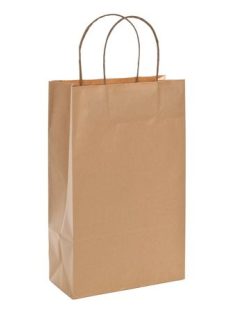 Bortartó papírtasak, 2-es, sodortfüles, natúr