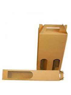 Bortartó papírdoboz, 2-es, sima, natúr