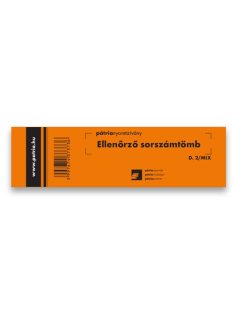   Pátria Nyomtatvány Ellenőrző sorszámtömb 100 lapos 146x40 mm vegyes