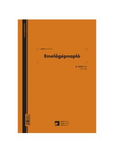 Pátria Nyomtatvány Emelőgépnapló 2+25 lapos A/4 álló