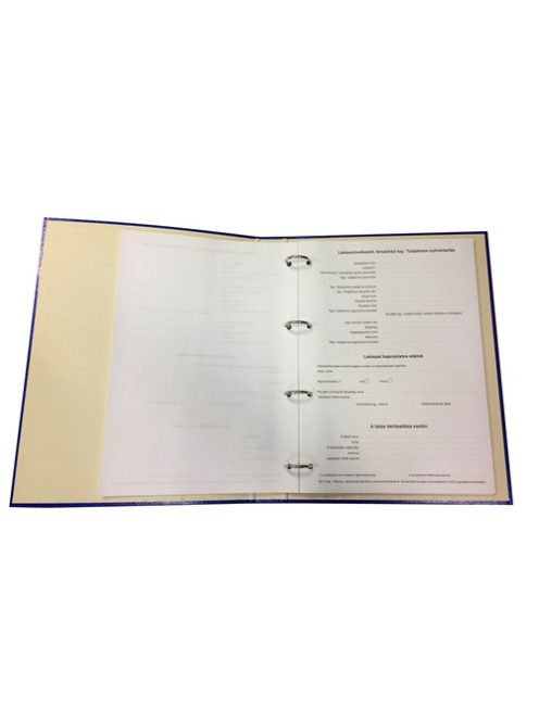 IMN Lakásszövetkezeti Társasházi Tag Tulajdonos Nyilvántartás 50 lapos gyűrűskönyv