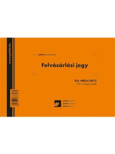   Pátria Nyomtatvány Felvásárlási jegy (mezőgazdasági termékfelvásárlás/szolgáltatás igénybevétel bizonylata) 50x3 lapos tömb A/5
