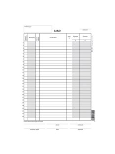   Pátria Nyomtatvány Leltárfelvételi ív szabadlap A/4 álló