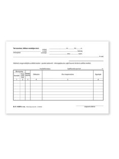 Pátria Nyomtatvány Megrendelőtömb 50x3 lapos A/5 fekvő