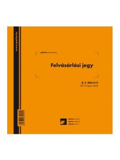   Pátria Nyomtatvány Felvásárlási jegy (mezőgazdasági termékfelvásárlás/szolgáltatás igénybevétel bizonylata) 50x3 lapos tömb