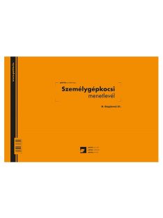   Pátria Nyomtatvány Személygépkocsi menetlevél 100 lapos tömb A/4 fekvő