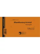 Pátria Nyomtatvány Állatállomány kivételi bizonylat 25x4 lapos tömb 203x102 mm