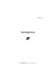 Pátria Nyomtatvány Vendégkönyv 48 oldalas 140x200 mm