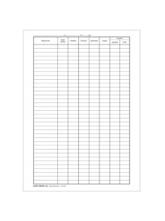   Pátria Nyomtatvány Nyilvántartás (standkönyv) 50x2 lapos tömb A/4 álló