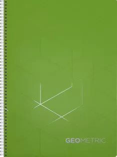   Spirálfüzet, Geometria, A4, 70 g, 70 lapos, vonalas, 5 vegyes szín és motívum
