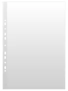 DONAU Genotherm, lefűzhető, A3, álló, 120 mikron, narancsos felület, DONAU