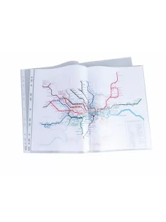   DONAU Genotherm, lefűzhető, A3, fekvő, 120 mikron, narancsos felület, DONAU