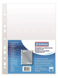   DONAU Genotherm, lefűzhető, A4, 40 mikron, narancsos felület, DONAU