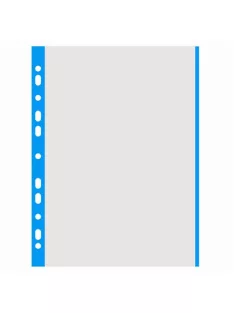   DONAU Genotherm, lefűzhető, színes szélű, A4, 40 mikron, narancsos felület, DONAU, kék