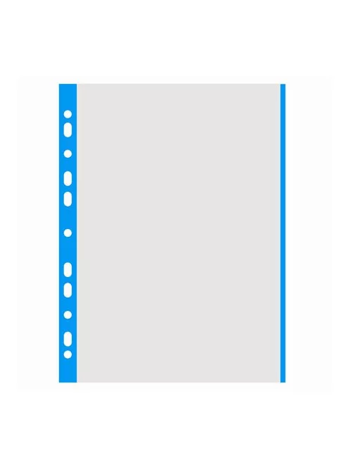 DONAU Genotherm, lefűzhető, színes szélű, A4, 40 mikron, narancsos felület, DONAU, kék