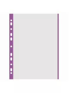   DONAU Genotherm, lefűzhető, színes szélű, A4, 40 mikron, narancsos felület, DONAU, lila