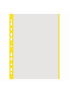   DONAU Genotherm, lefűzhető, színes szélű, A4, 40 mikron, narancsos felület, DONAU, sárga