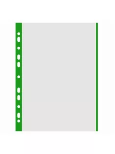   DONAU Genotherm, lefűzhető, színes szélű, A4, 40 mikron, narancsos felület, DONAU, zöld