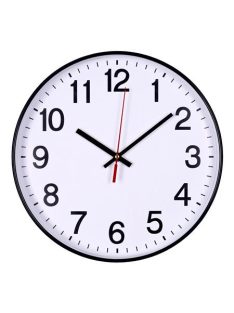   OFFICE PRODUCTS Falióra, 30 cm, OFFICE PRODUCTS, fekete keret