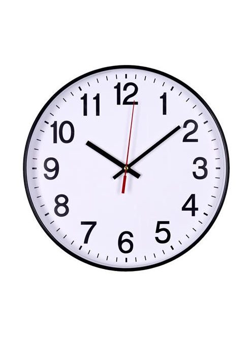 OFFICE PRODUCTS Falióra, 30 cm, OFFICE PRODUCTS, fekete keret