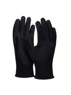   DONAU Szerelőkesztyű, PU, DONAU "Safety", 10/XLméret, fekete