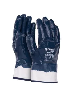   DONAU Szerelőkesztyű, nitril, DONAU "Safety 03", 11/XXL méret, sötétkék