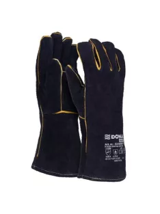   DONAU Védőkesztyű, MIG, marhabőr, DONAU "Safety", 10/XL méret, fekete