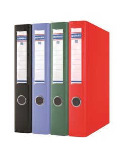   DONAU Gyűrűs könyv, 2 gyűrű, D alakú, 45 mm, A4, PP/karton, DONAU, fekete