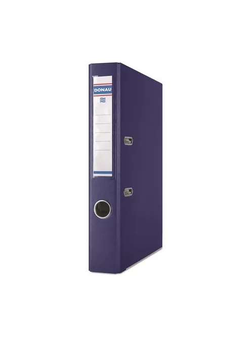DONAU Iratrendező, 50 mm, A4, PP/karton, élvédő sínnel, DONAU "Master", sötétkék