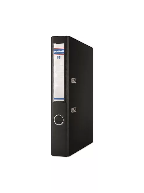 DONAU Iratrendező, 50 mm, A4, PP/karton, DONAU "Szivárvány", fekete
