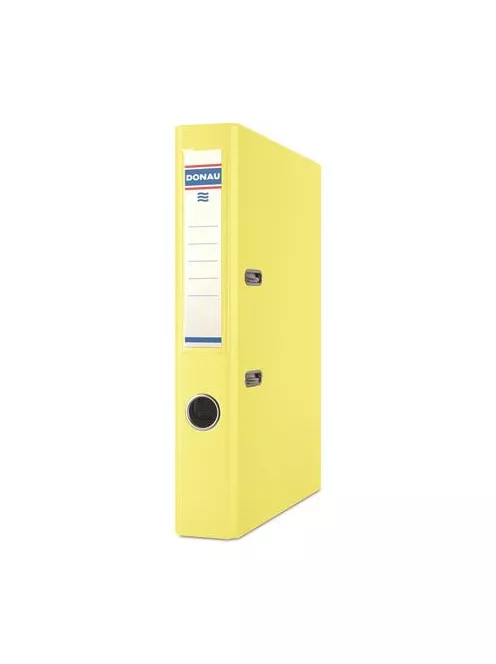 DONAU Iratrendező, 50 mm, A4, PP/karton, DONAU "Szivárvány", sárga