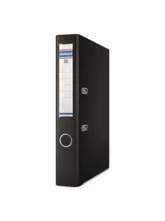   DONAU Iratrendező, 50 mm, A4, PP, élvédő sínnel, DONAU "Premium", fekete