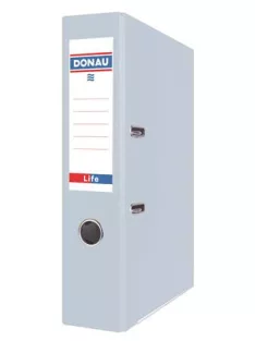   DONAU Iratrendező, 75 mm, A4, PP/karton, élvédő sínnel, DONAU "Life" pasztell kék