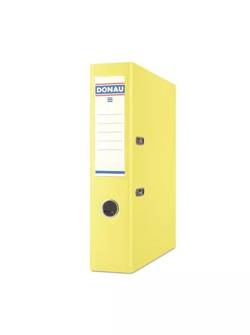 DONAU Iratrendező, 75 mm, A4, PP/karton, DONAU "Szivárvány", sárga