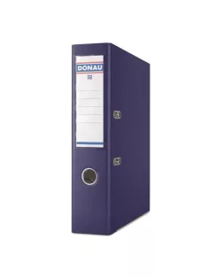   DONAU Iratrendező, 75 mm, A4, PP, élvédő sínnel, DONAU "Premium", sötétkék
