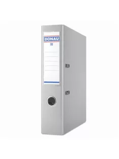   DONAU Iratrendező, 75 mm, A4, PP, élvédő sínnel, DONAU "Premium", szürke