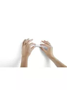 DURABLE Jegyzettartó klip, öntapadó, mágneses, DURABLE "DURAFIX® CLIP", ezüst