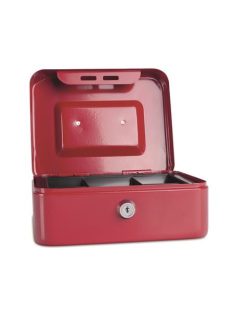 DONAU Pénzkazetta, 20x16x9 cm, DONAU, piros