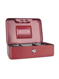 DONAU Pénzkazetta, 25x18x9 cm, DONAU, piros