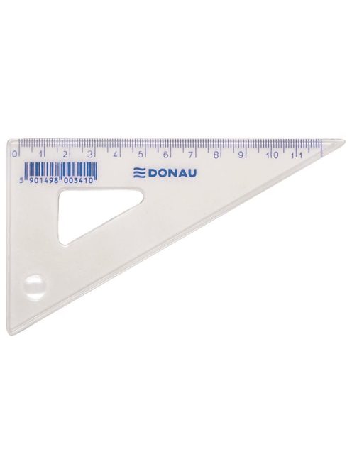 DONAU Háromszög vonalzó, műanyag, 60°, 12 cm, DONAU