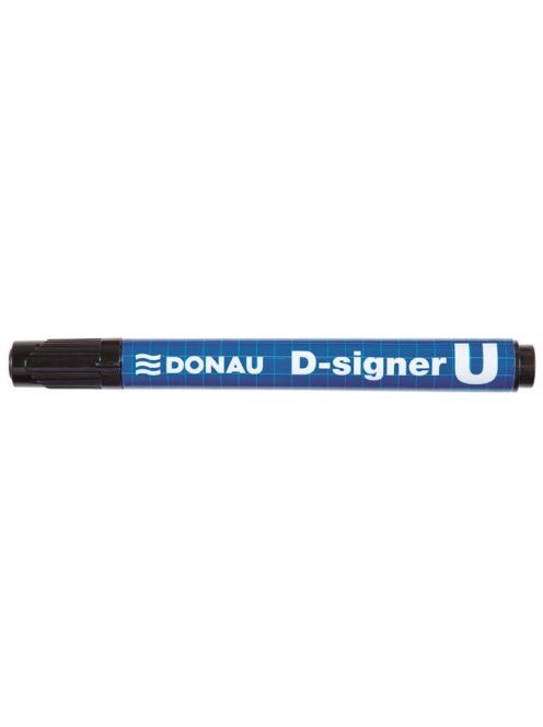 DONAU Alkoholos marker, 2-4 mm, kúpos, DONAU "D-signer U", fekete