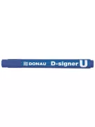 DONAU Alkoholos marker, 2-4 mm, kúpos, DONAU "D-signer U", kék