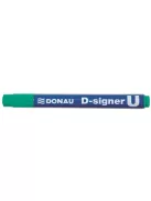 DONAU Alkoholos marker, 2-4 mm, kúpos, DONAU "D-signer U", zöld